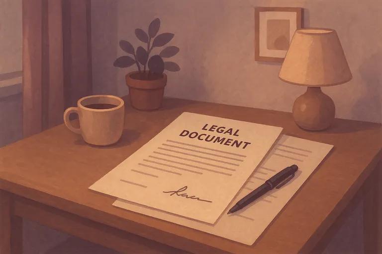 Important documents with signature lines waiting to be signed